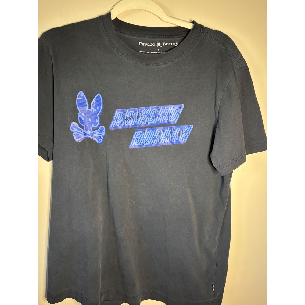 Psycho Bunny Graphic T Shirt Men's Crew Neck Short Sleeve Logo Tee